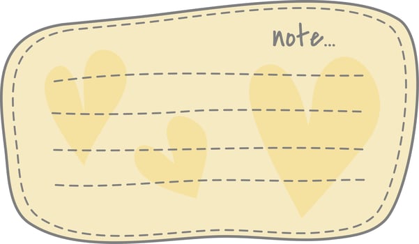 Cute note card vector