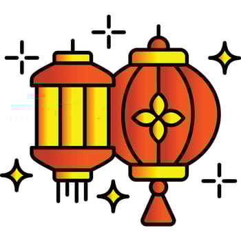 Lantern lamp which can easily edit or modify vector