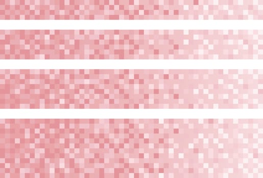 Vector Pink Pixel Texture Background Illustration Set.
