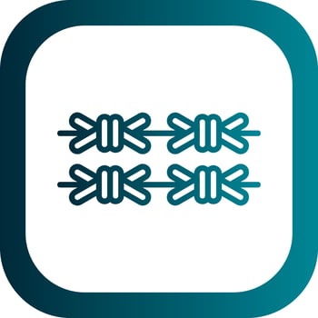 Barbed Wire Vector Icon