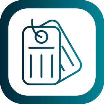 Dog Tag Vector Icon