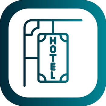 Hotel Sign Vector Icon