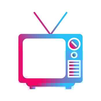 Television Broadcast Vector Icon