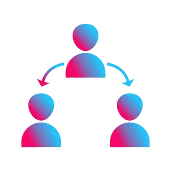 Unique Connected Users Vector Icon