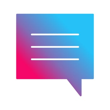 Unique Single Chat Bubble Vector Icon