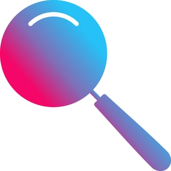 Unique Magnifier Vector Icon
