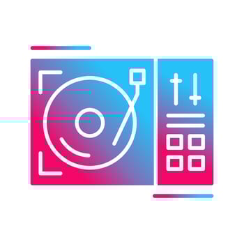 Turntable Vector Icon