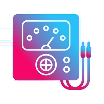 Voltmeter Vector Icon