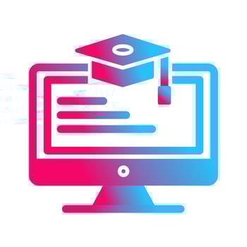 Online Learning Vector Icon