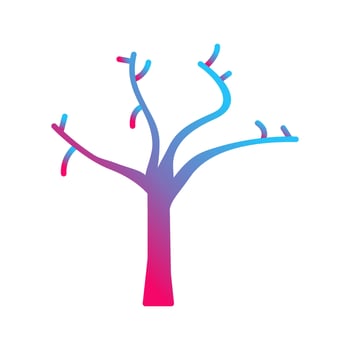 Tree with no Leaves Vector Icon
