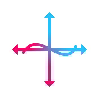 Unique Graph Vector Icon