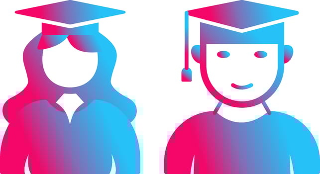 Unique Graduates Vector Icon