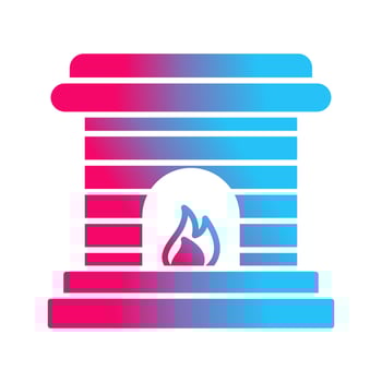 Fireplace Vector Icon