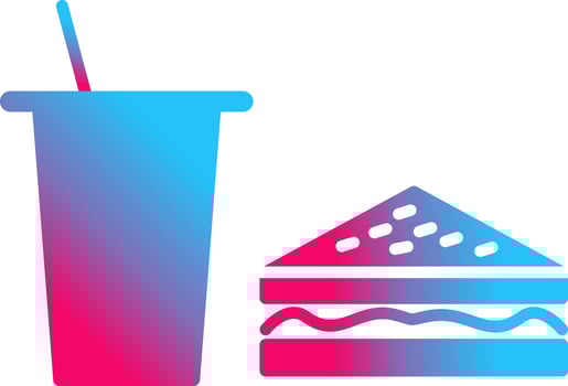 Unique Lunch Vector Icon
