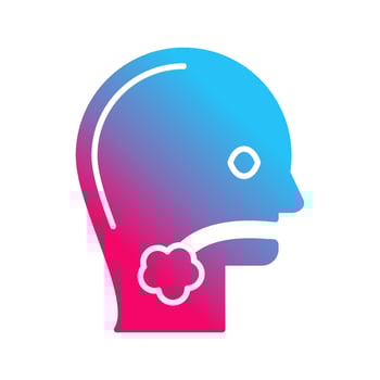 Throat Cancer Vector Icon