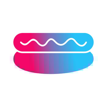 Hot Dog Vector Icon