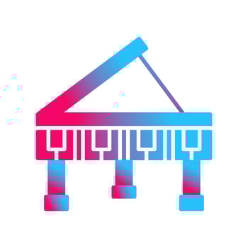Grand Piano Vector Icon