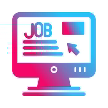 Online Job Vector Icon
