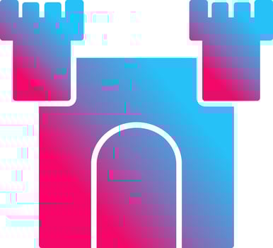 Unique Castle Vector Icon
