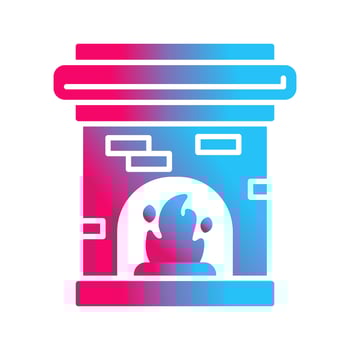 Fireplace Vector Icon