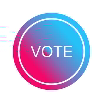 Vote Link Vector Icon