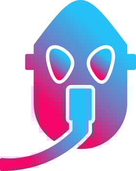 Unique Oxygen Mask Vector Icon