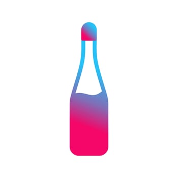 Champagne Bottle Vector Icon