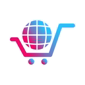 Global Shopping Vector Icon