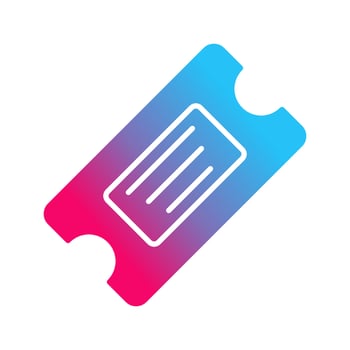 Ticket Vector Icon