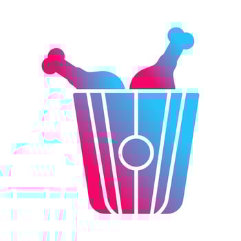 Fried Chicken Vector Icon