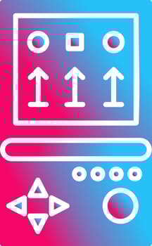 Unique Brick Game Vector Icon