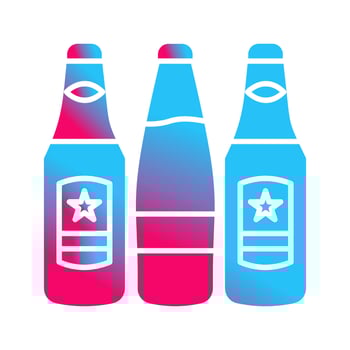 Beer Bottles Vector Icon
