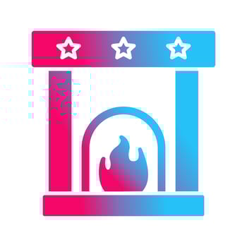 Fireplace Vector Icon