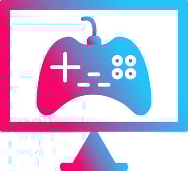 Unique Online Games Vector Icon