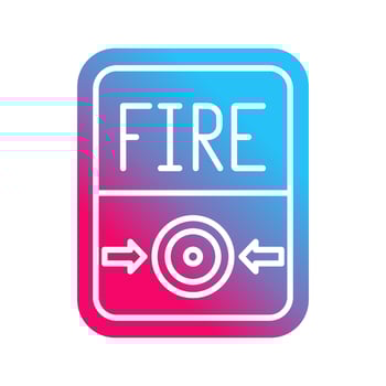 Fire Button Vector Icon