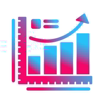 Growth Chart Vector Icon