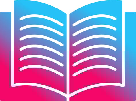 Unique Textbook Vector Icon