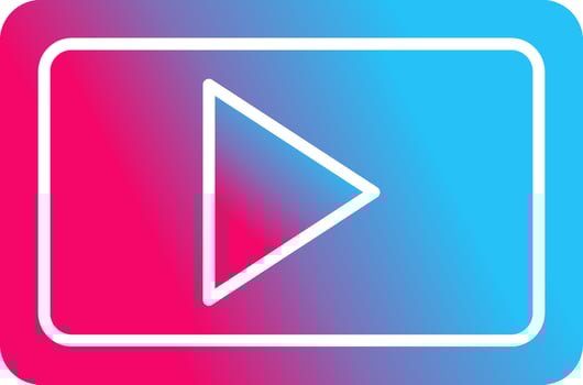 Unique Video Communication Vector Icon
