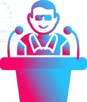 Unique Lecture Vector Icon