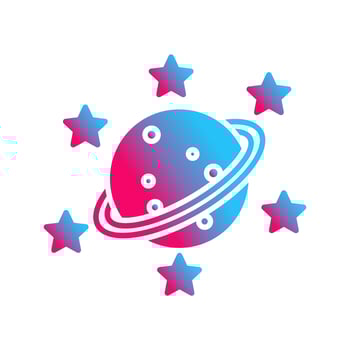 Saturn Vector Icon