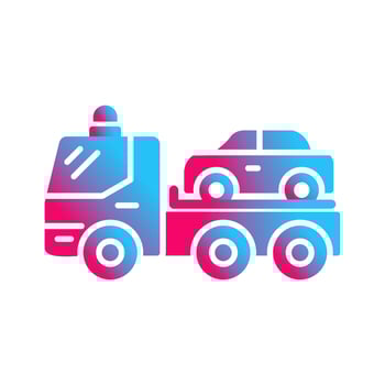 Tow Truck Vector Icon