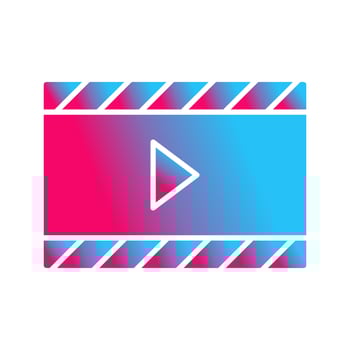 Unique Video and Animation Vector Icon