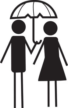 Couple Pose  Icon vector