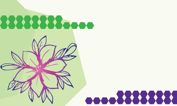 simple and good looking vector style floral background
