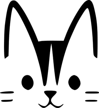 vector illustration of cat shape