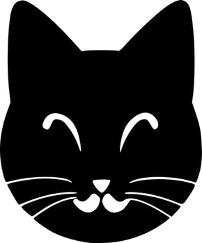 vector illustration of cat shape