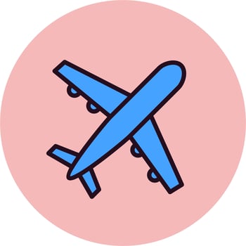 Aeroplane Vector Icon