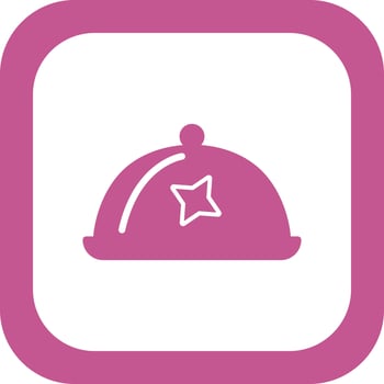 Tray Cover Vector Icon