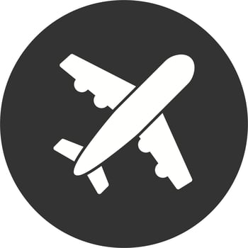 Aeroplane Vector Icon