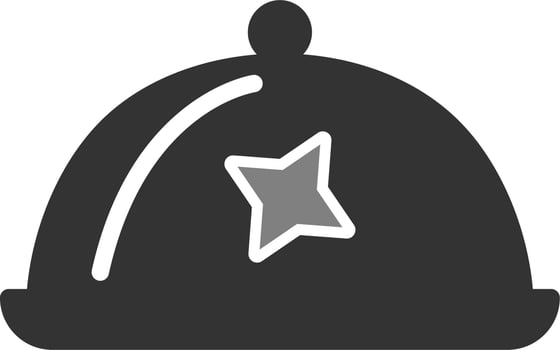 Tray Cover Vector Icon